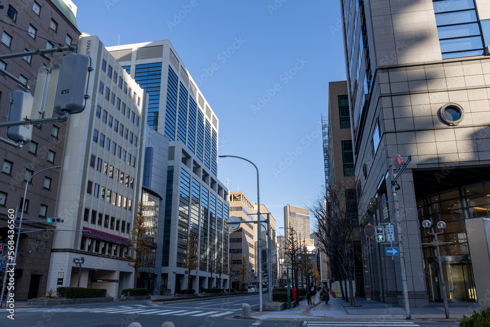 Naklejka premium 神戸の街並み（京町筋）