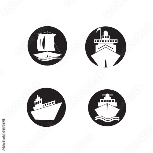 Ship, ship, cargo, logistics, transport and delivery icon