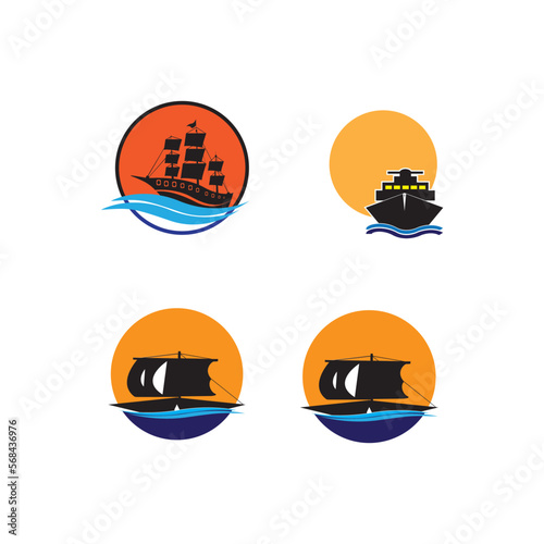 Ship, ship, cargo, logistics, transport and delivery icon