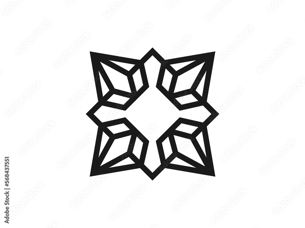 flower illustration vector logo  logo icon
