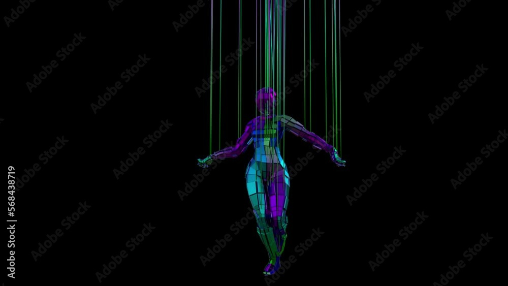 Party Dancer 3D Animation With Alpha Video Party Dancer 3D Animation With Alpha Video