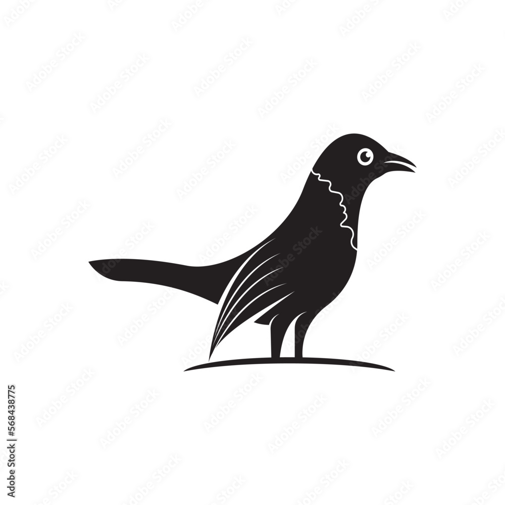 Fototapeta premium Elegant bird logo icon design and symbol