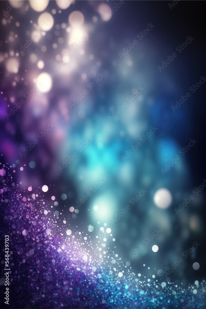 Obraz premium abstract bokeh with light sparkles blurred and out of focus generative ai background