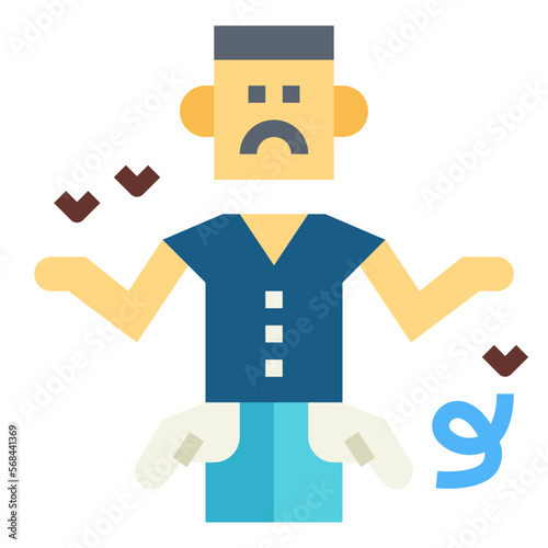 Broke flat icon style