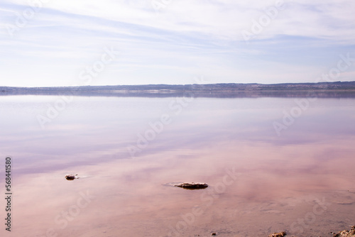 Landscape of Torrevieja's salt lake