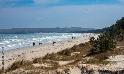 Landschaft an der K  ste  Insel R  gen  Mecklenburg-Vorpommern  Deutschland