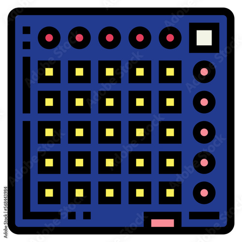 launchpad filled outline icon style