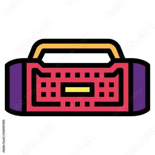loudspeakers filled outline icon style