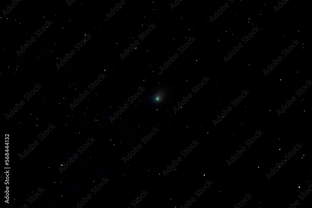 Comet C 2022/E3 (ZTF) in the night sky. Shot in one frame. January 21, 2023