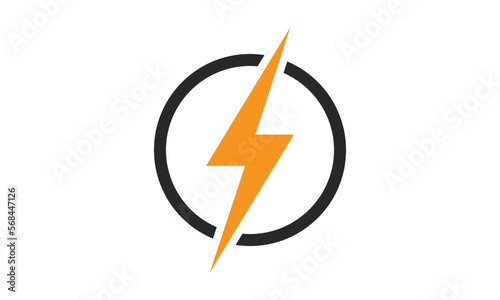 Electric logo design template