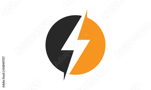 Electric logo design template