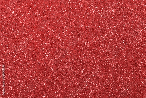 red background with shiny glitter with luminescent lights
