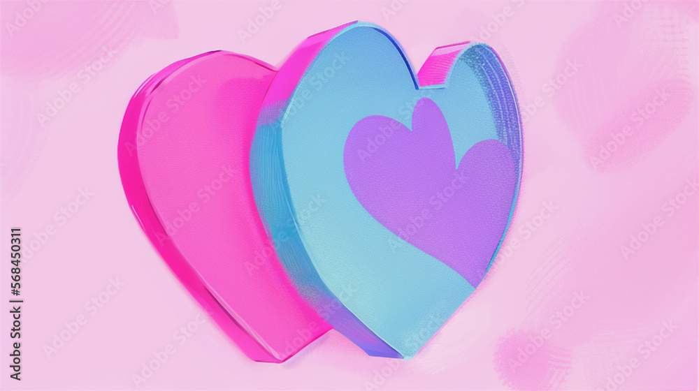 ハートマークの抽象的なイメージ　壁紙　バレンタイン　結婚　恋愛Abstract image of a heart mark Wallpaper Valentine Marriage Love