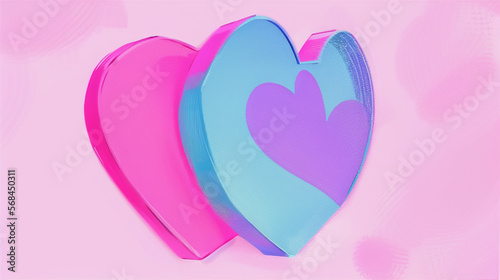 ハートマークの抽象的なイメージ 壁紙 バレンタイン 結婚 恋愛Abstract image of a heart mark Wallpaper Valentine Marriage Love