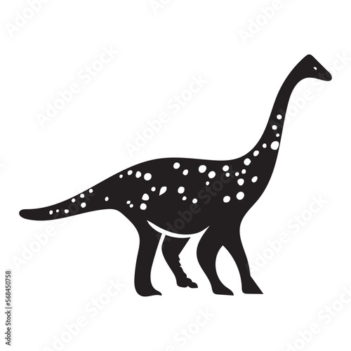 Cute dinosaur vector motif for kids. Hand drawn childlish paleo reptile illustration for quirky art. 