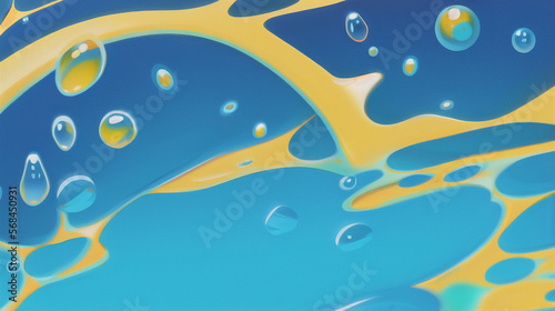                                                                                            Anime-style water and water droplets  image of paint and paint  wallpaper  refreshing feeling  summer