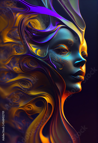 Beautiful abstract surreal Creator, Mind, Spirit background.