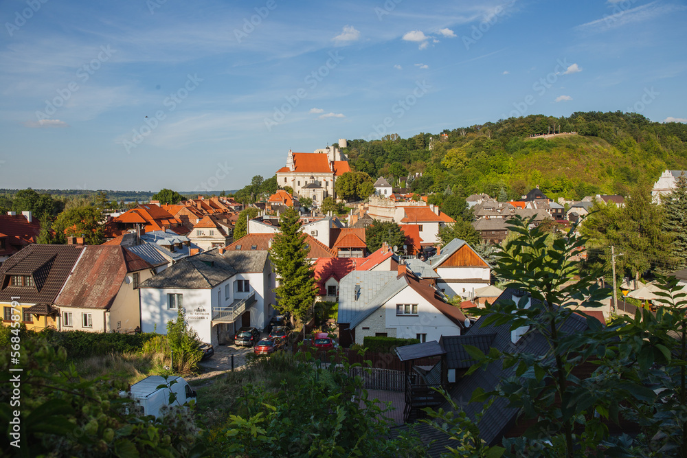 View on the old town of Kazimierz Dolny resort town in Lublin region (Poland).