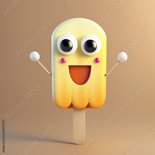 Cute Cartoon Summer Ice Pop...