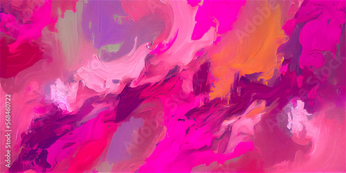 Abstract oil painting with thick brushstrokes with bright color ideal for art backgrounds  generative AI