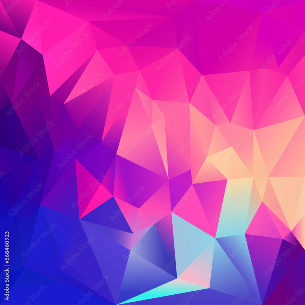 vector abstract irregular polygon square background - triangle low poly pattern - color vector abstract irregular polygon square background - triangle low poly pattern - color