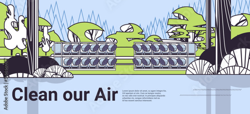 responsibility of co2 emission carbon credit environment strategy clean our air sustainable ESG development horizontal