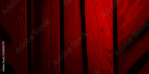 abstract red wood background. red background. red planks background or wooden boards texture. 