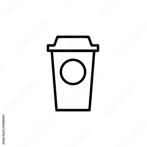 cup line art vector illustration