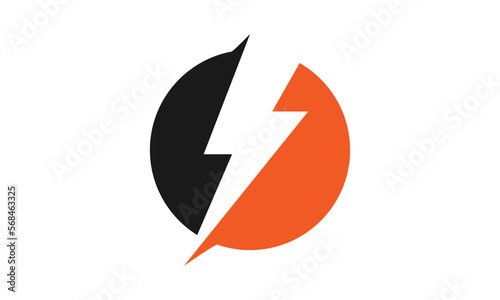 Electric logo design template