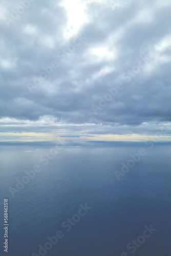 Scenic view of the sky and the sea or ocean. © Dzmitry