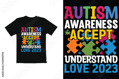 World Autism Day t shirt design vector. t shirt graphics for mug shirt etc