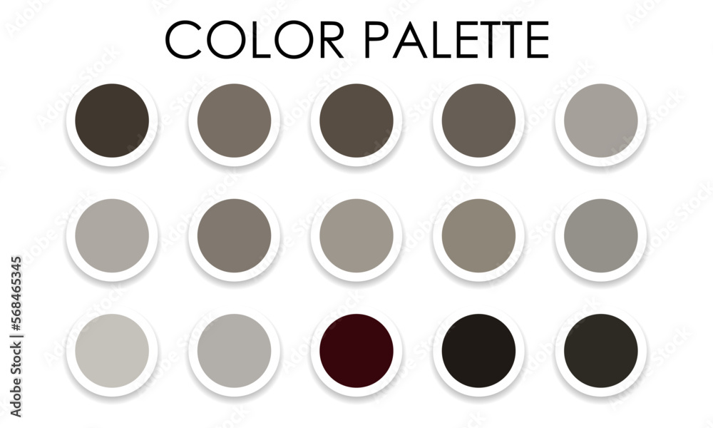 Universal color palette. Color swatches. Vector illustration