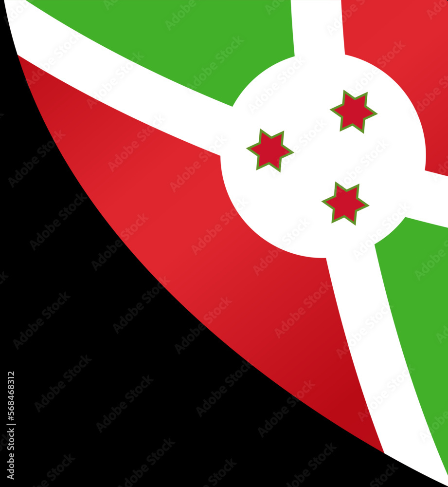 Burundi flag wave isolated on png or transparent background Burundi flag wave isolated on png or transparent background