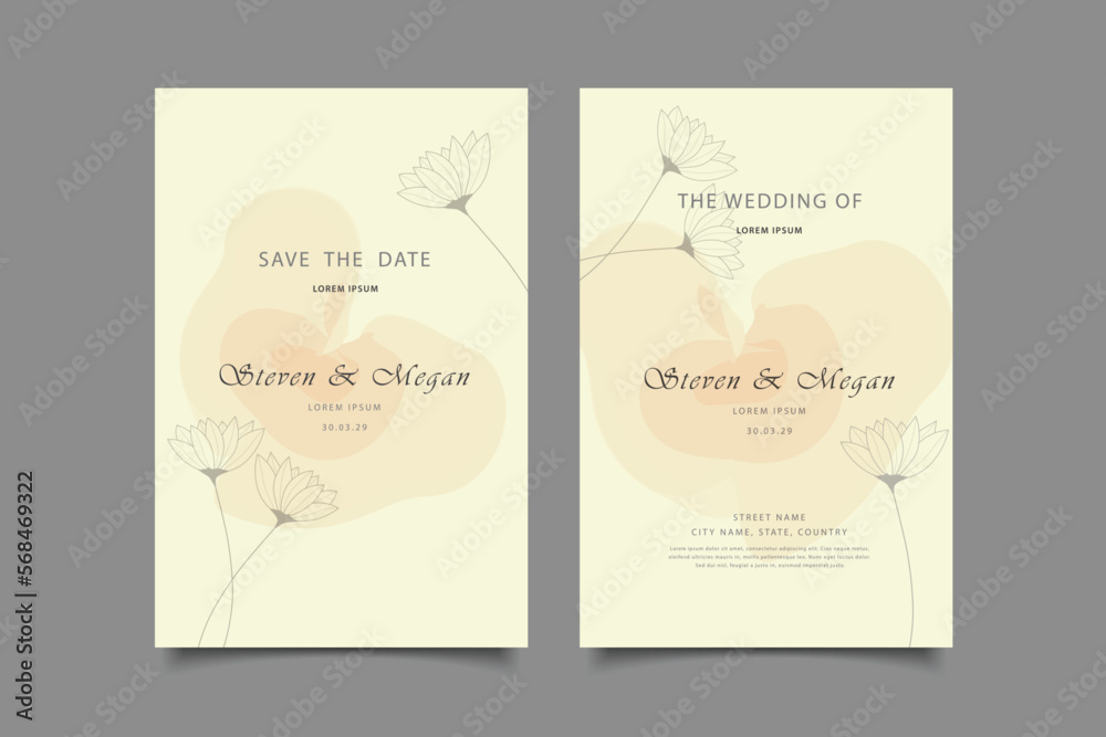 wedding invitation  template design