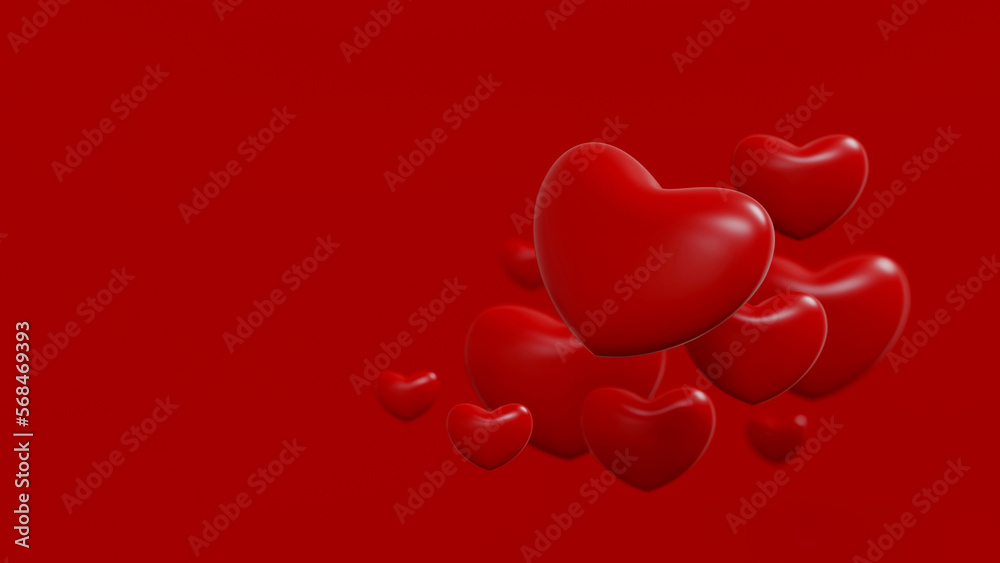 Happy valentines day background. Abstract background minimal style for branding product presentation on Valentines day. template greeting card design. 3D illustration Happy valentines day background. Abstract background minimal style for branding product presentation on Valentines day. template greeting card design. 3D illustration