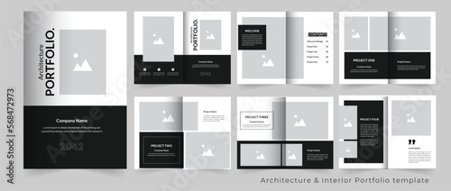 Portfolio template design architecture and interior portfolio