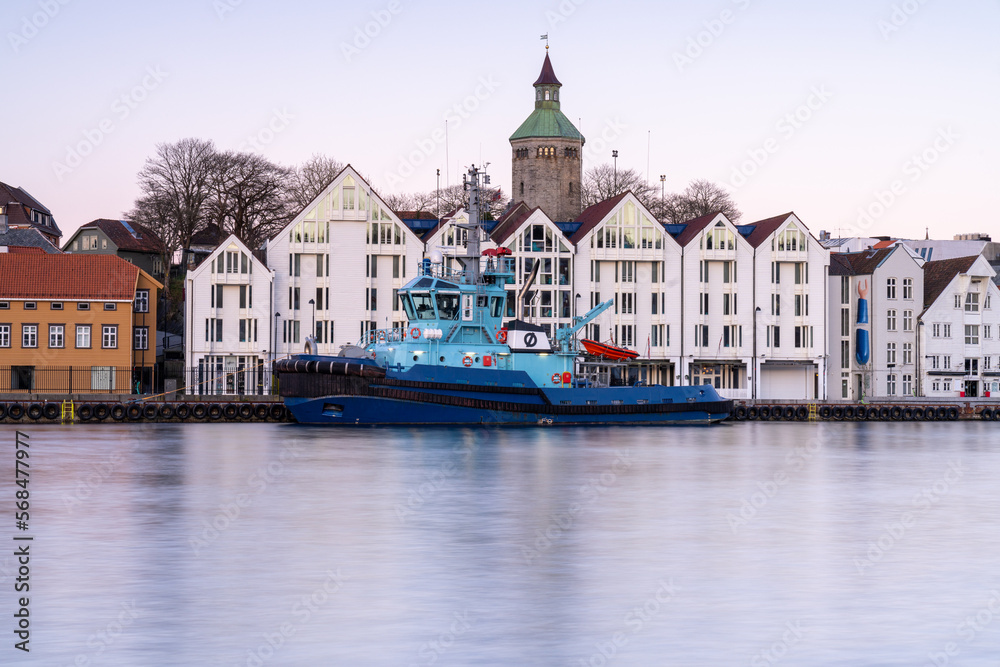 Obraz premium The center of Stavanger, a city in Norway, Scandinavia, Europe