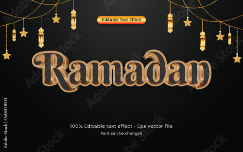Ramadan 3D Editable text effect