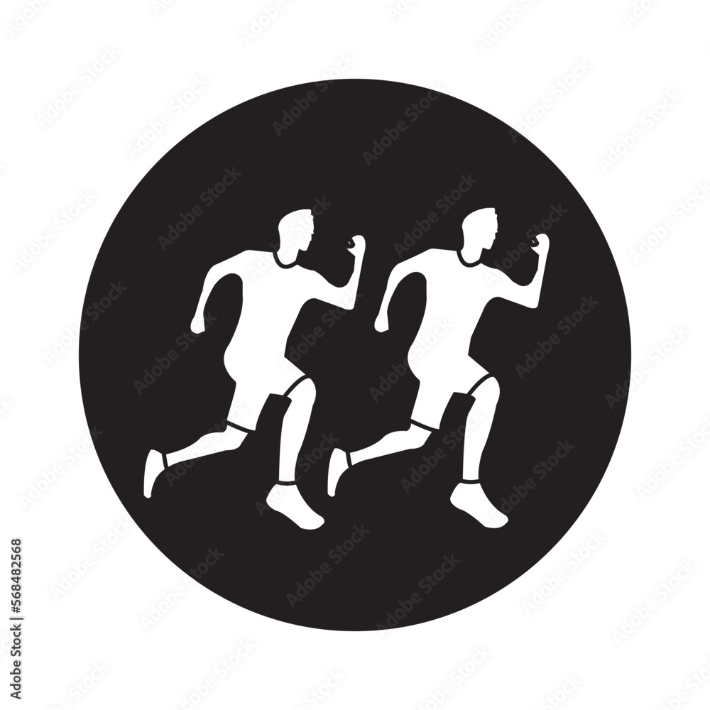 Fototapeta premium running sport icon