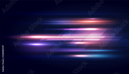 Modern abstract high-speed movement background. Colourful dynamic geometric overlapping motion. Movement template for banner, presentations, flyers, posters. Vector EPS10.