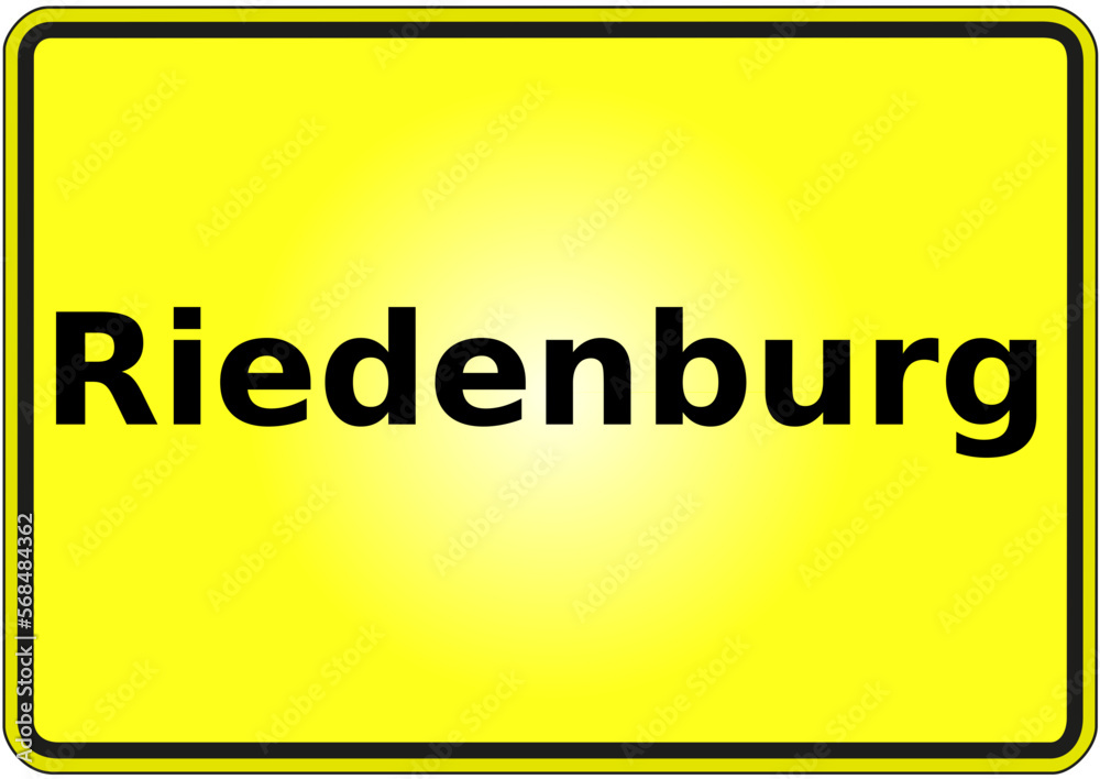 Stadteingangsschild Deutschland Stadt Riedenburg Stadteingangsschild Deutschland Stadt Riedenburg