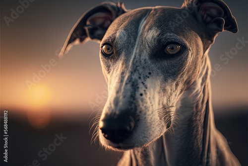 Greyhound dog