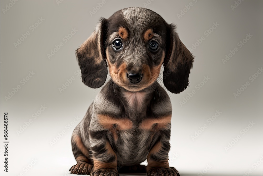Dachshund puppy portrait