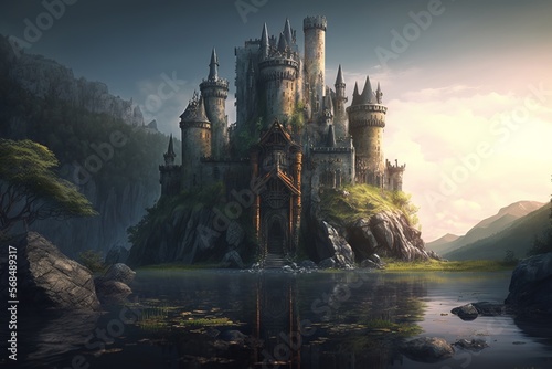 Enchanted Castle. Generative AI