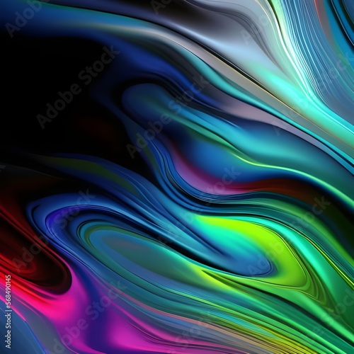 Abstract colorful liquid