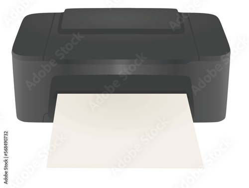 Simple ink jet printer. vector
