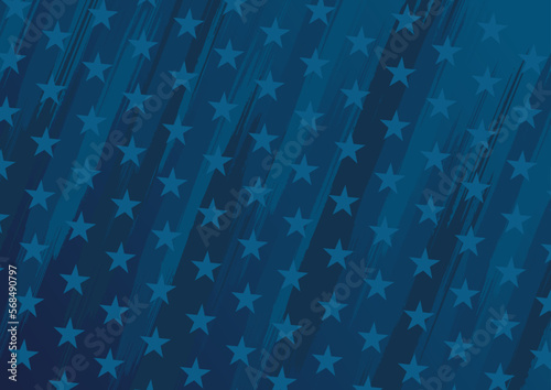 blue patriotic background with stars photo