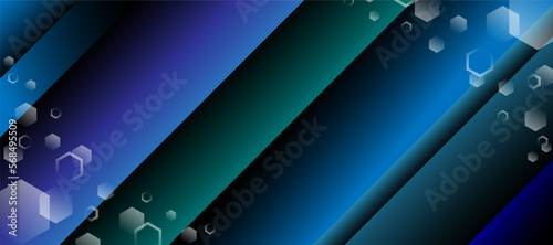 Technology abstract background design hexagon element.digital illustration