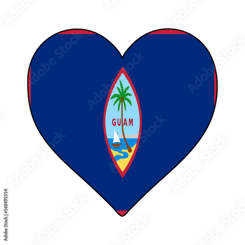 Guam Heart Shape Flag. Love Guam. Visit Guam . Vector Illustration Graphic Design. Free Download Guam Heart Shape Flag. Love Guam. Visit Guam . Vector Illustration Graphic Design. - GFXLoad