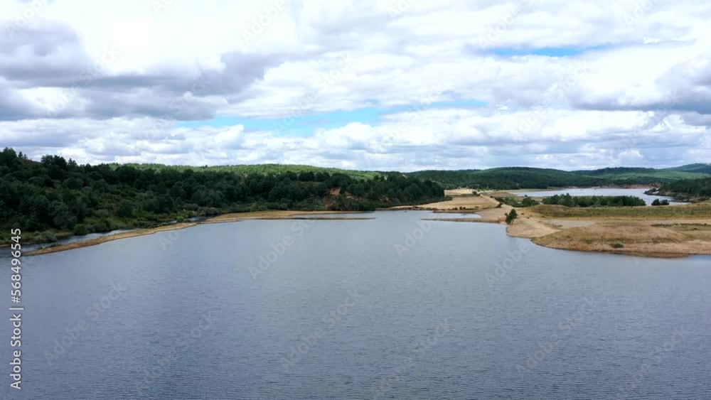 Hypertimelapse whit a dron on swamp in Spain, Castilla y Leon, Castrovido. Hypertimelapse whit a dron on swamp in Spain, Castilla y Leon, Castrovido.